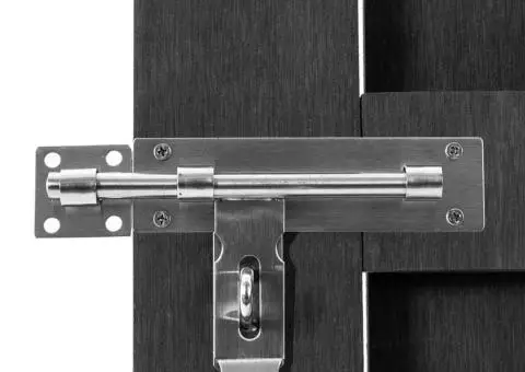 Poartă de grădină, gri, 100 x 150 cm, WPC - 4/5