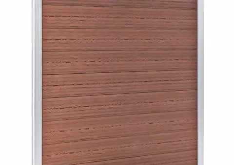 Gard de grădină, maro, 180 x 186 cm, WPC - 3/5
