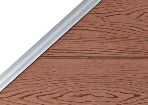 Panou de gard, maro, 95x(105-180) cm, WPC - 4/5