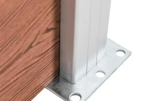 Gard de grădină, maro, 180 x 105 cm, WPC - 5/5