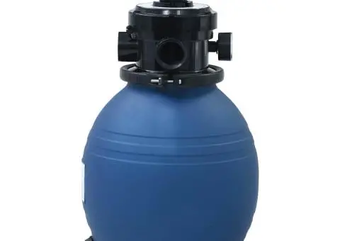 Filtru cu nisip pentru piscină supapă 4 poziții albastru 300 mm - 2/5