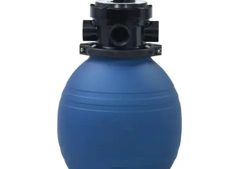 Filtru cu nisip pentru piscină supapă 4 poziții albastru 300 mm - 3/5