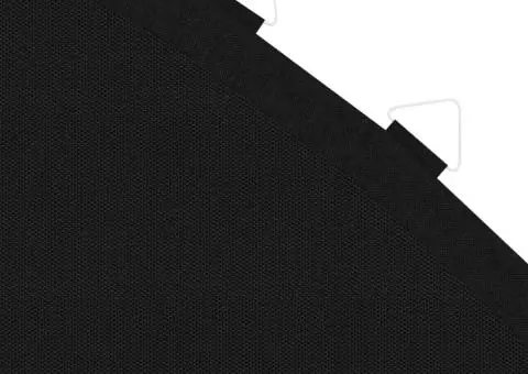 Podea de trambulină rotundă de 4,57 m, negru, material textil - 4/5