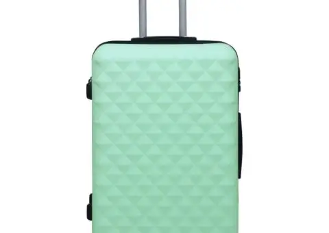 Set de valize cu carcasă rigidă, 2 piese, verde mentă, ABS - 2/5