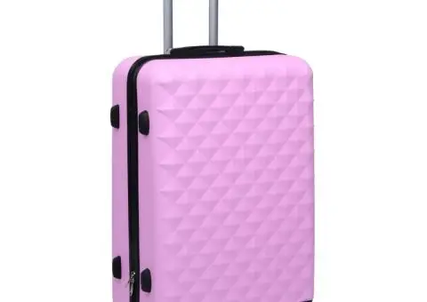 Valiză cu carcasă rigidă, roz, ABS - 1/5
