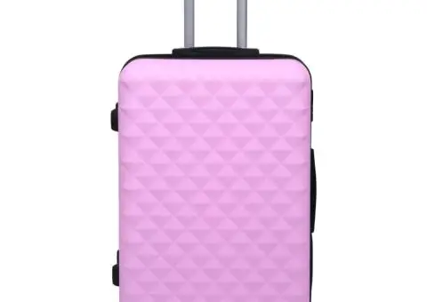 Valiză cu carcasă rigidă, roz, ABS - 2/5