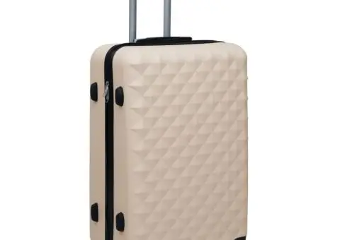 Valiză cu carcasă rigidă, auriu, ABS - 1/5