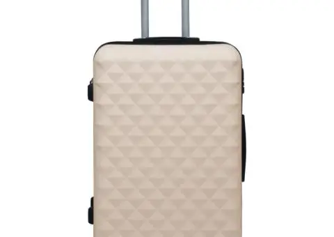 Valiză cu carcasă rigidă, auriu, ABS - 2/5