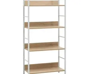 vidaXL Etajeră cărți 4 rafturi, stejar, 60x27,6x124,5cm lemn prelucrat