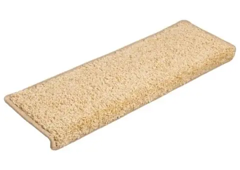 Covorașe de trepte de scară, 15 buc., maro, 65x21x4 cm - 3/5