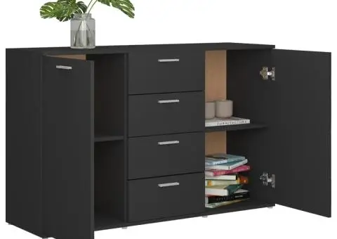 Dulap, gri, 120 x 35,5 x 75 cm, lemn prelucrat - 5/5