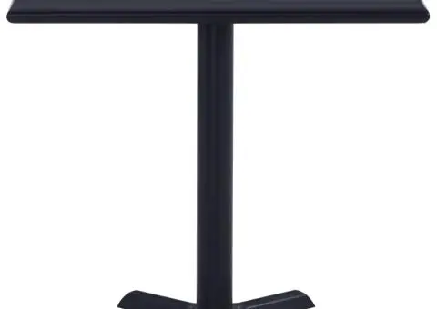 Masă de grădină, negru, 80 x 80 x 75 cm - 2/5