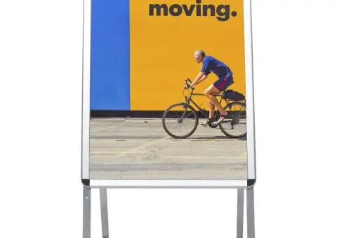 Suport afiș publicitar A1, aluminiu - 5/5