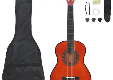 Set de chitară clasică de începători, 8 piese, 1/2 34" - 1/5