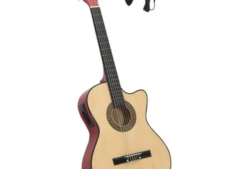 Chitară clasică occidentală decupată, cu egalizator, 6 corzi - 1/5
