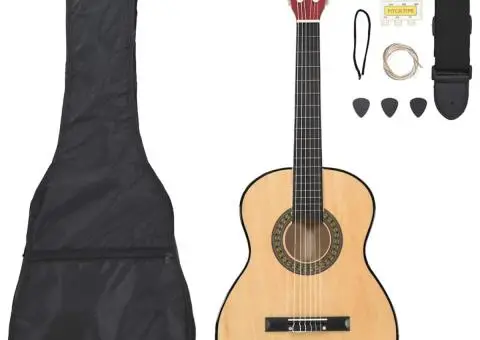 Set de chitară clasică de începători, 8 piese, 3/4 36" - 1/5