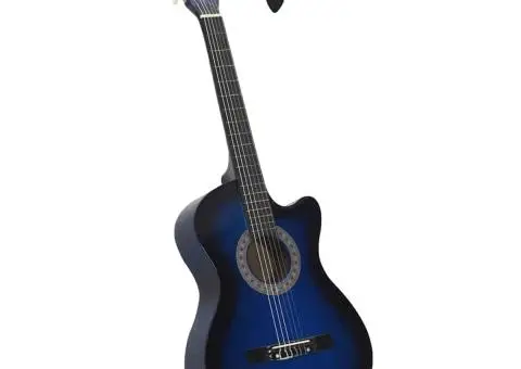 Chitară clasică occidentală, 6 corzi, albastru ombre 38" - 1/5
