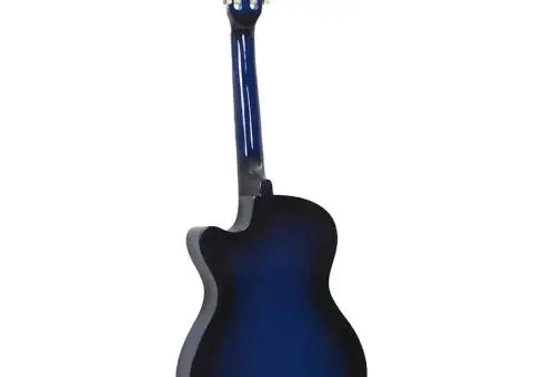 Chitară clasică occidentală, 6 corzi, albastru ombre 38" - 5/5