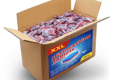 12-în-1 Tablete pentru mașina de spălat vase, 250 buc. 4,5 kg - 1/5