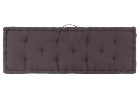 Pernă podea canapea din paleți antracit 120 x 40 x 7 cm bumbac - 4/5