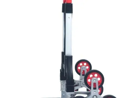 Cărucior pliabil pentru scări, 70 kg, argintiu, aluminiu - 4/5