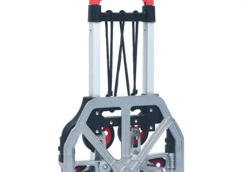 Cărucior pliabil pentru scări, 70 kg, argintiu, aluminiu - 5/5