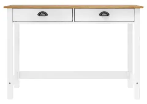 Masă consolă Hill cu 2 sertare, 110x45x74 cm, lemn masiv pin - 2/5