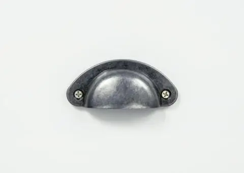 Servantă Hill, alb, 46x35x80 cm, lemn masiv de pin - 4/5