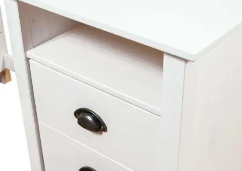 Birou Hill cu 3 sertare, 120x50x74 cm, lemn masiv de pin - 5/5