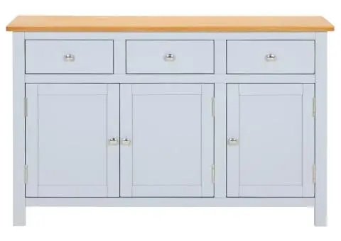 Dulap, 110x33,5x70 cm, lemn masiv de stejar - 3/5