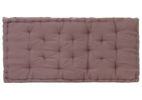 Pernă podea canapea din paleți, gri taupe, 120x80x10 cm bumbac - 4/5