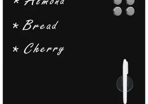 Tablă magnetică de perete, 60 x 60 cm, sticlă - 1/5