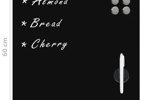 Tablă magnetică de perete, 60 x 60 cm, sticlă - 5/5