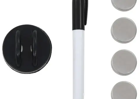 Tablă magnetică de perete, 40 x 40 cm, sticlă - 4/5