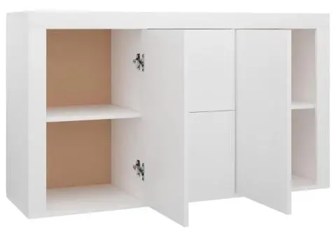 Dulap, alb, 120x36x69 cm, lemn prelucrat - 5/5