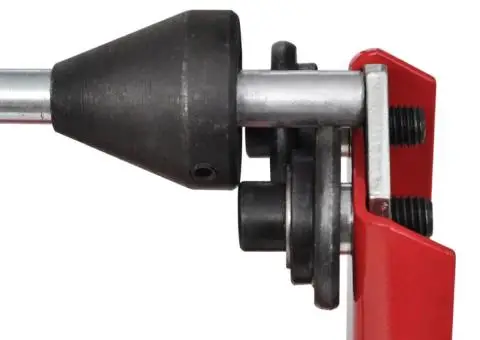 Suport profesional pentru echilibrare roți de motocicletă, roșu - 4/5