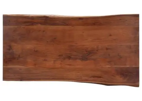 Măsuță cafea, muchii naturale, 115x60x40 cm, lemn masiv acacia - 5/5