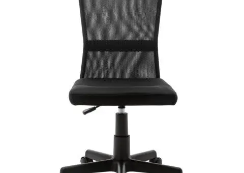 Scaun de birou, negru, 44x52x100 cm, plasă textil - 2/5