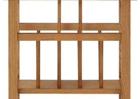 Masă de reviste, 45 x 27 x 42 cm, lemn masiv de stejar - 2/5