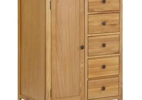 Șifonier, 76 x 52 x 105 cm, lemn masiv de stejar - 1/5