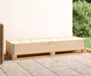 vidaXL Ramă pentru paleți, 50 x 150 cm, lemn masiv de pin