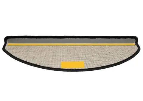 Covorașe pentru trepte scară, 15 buc., negru, 65x21x4 cm - 5/5