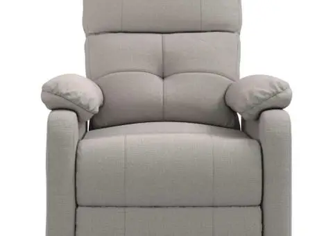 Scaun de masaj, taupe, țesătură - 3/5