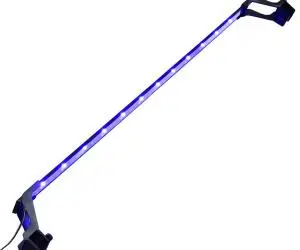 vidaXL Lampă LED pentru acvariu, cu cleme, albastru/alb, 90-105 cm
