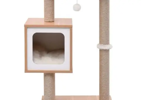 Ansamblu pentru pisici, covoraș din funie de sisal, 82 cm - 2/5