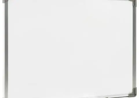 Tablă magnetică albă cu ștergere uscată 90x60 cm oțel - 3/5