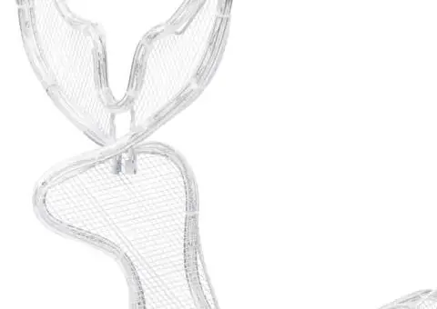 Instalație lumini Crăciun, ren și sanie cu plasă, 432 LED-uri - 5/5