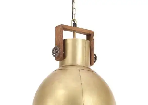 Lampă suspendată industrială, 25 W, arămiu, 40 cm, E27, rotund - 2/5