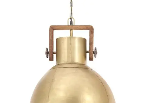 Lampă suspendată industrială, 25 W, arămiu, 40 cm, E27, rotund - 5/5