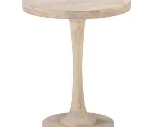 vidaXL Masă laterală, Ø60 x 75 cm, lemn masiv de mango